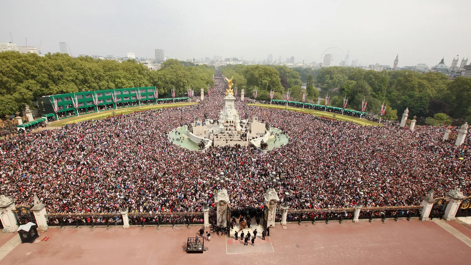 Royal wedding Scaffolding camera towers